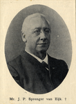 106520 Portret van mr. Jacobus Petrus Sprenger van Eijk, geboren 20 januari 1842, directeur-generaal van de ...